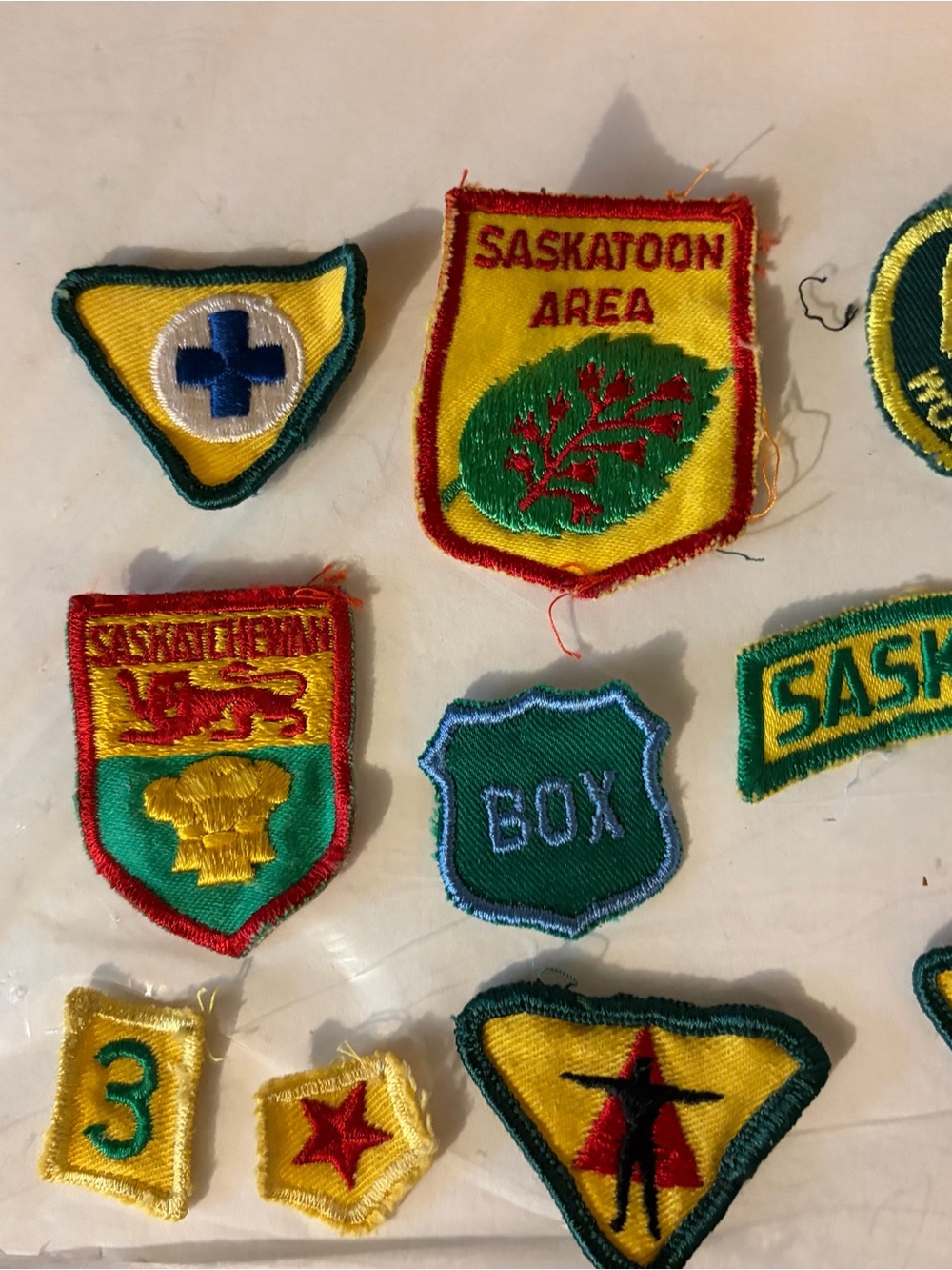 Saskatoon Area Yellow & Green Kids Patch - Embroidered Badge - Wolf Club